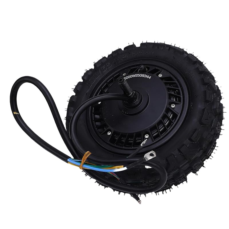 11-Inch 5000W Brushless Hub Motor with Dual Hall Sensors & IPX6 Rating