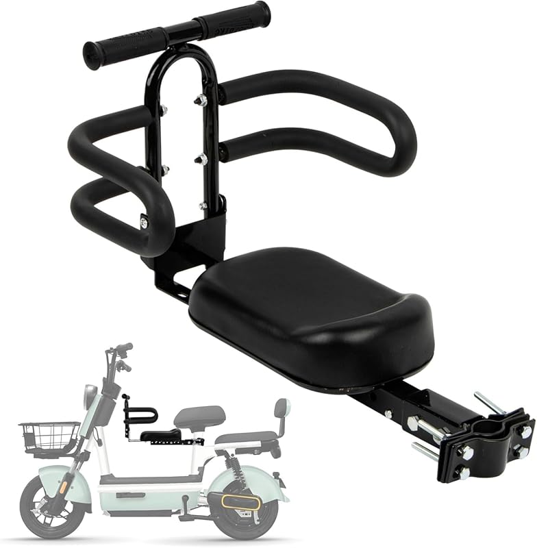 PSLER Tandem Bike Seat for Adult Bikes & E-Scooters – Adjustable 35mm-