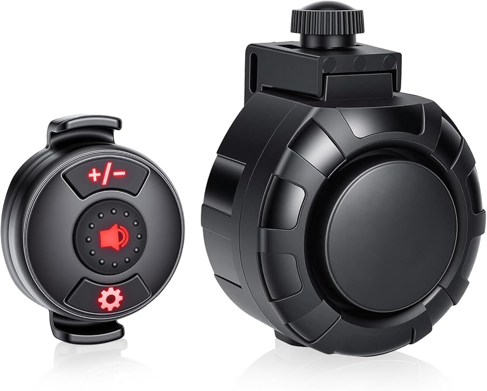 Wireless 120dB Electric Bike Horn with 6 Sound Modes, IPX5 Waterproof