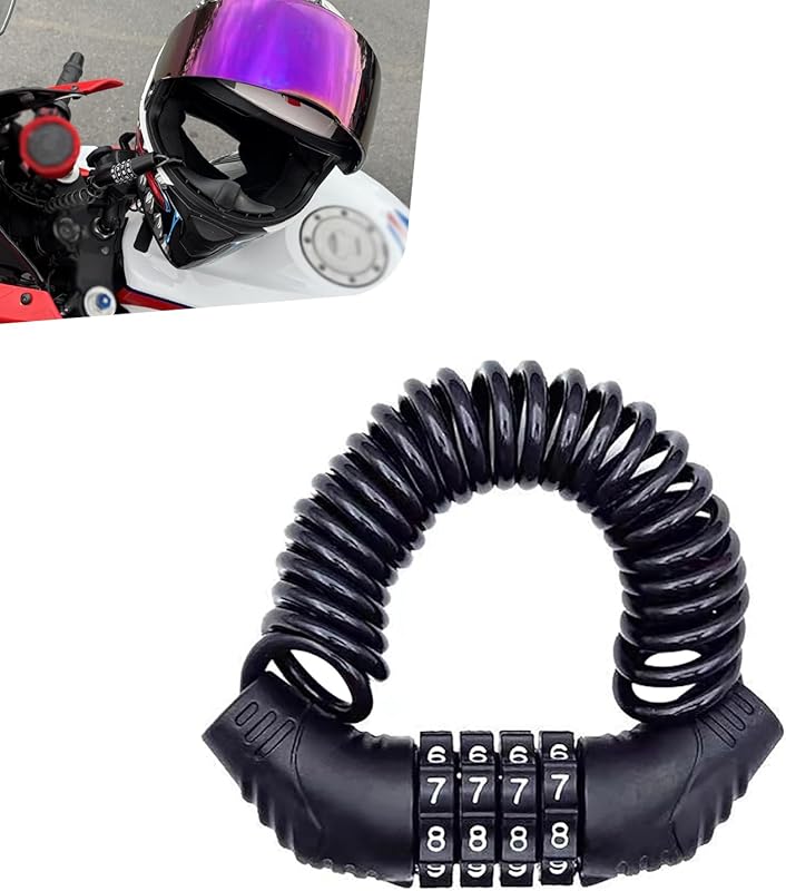 Motorcycle Helmet Lock with 4-Digit Code, 59
