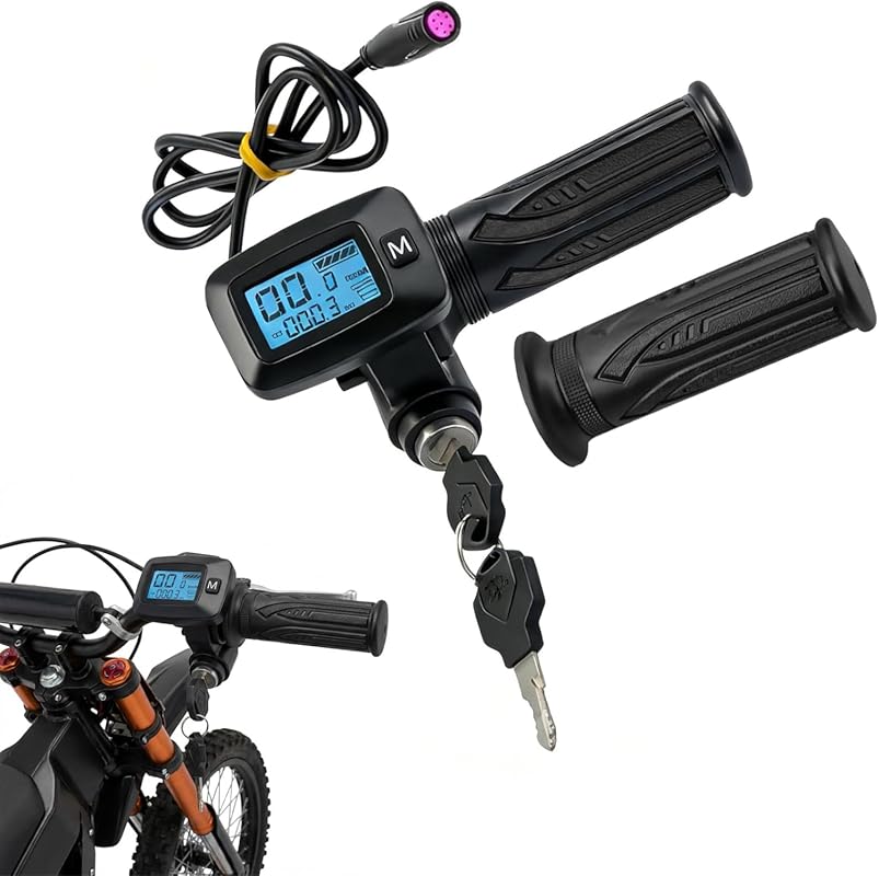 48V Ebike Throttle with M Key Button – Speedometer & Display for Tutti