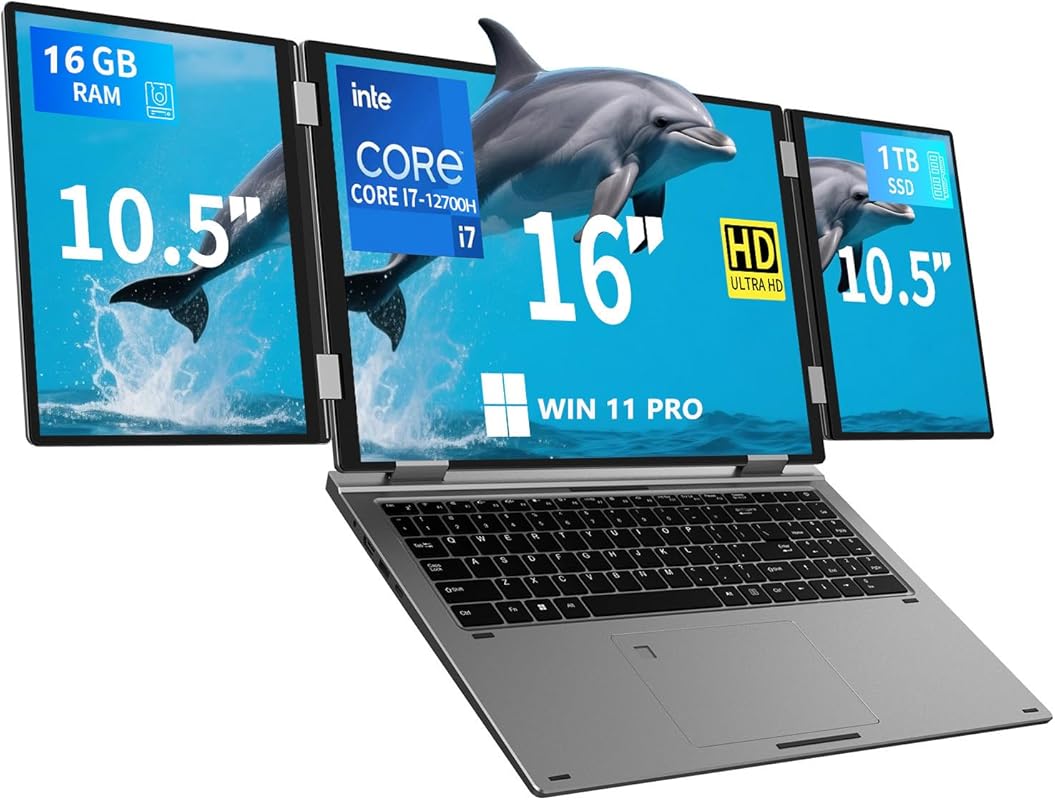 Triple Screen Laptop with 16
