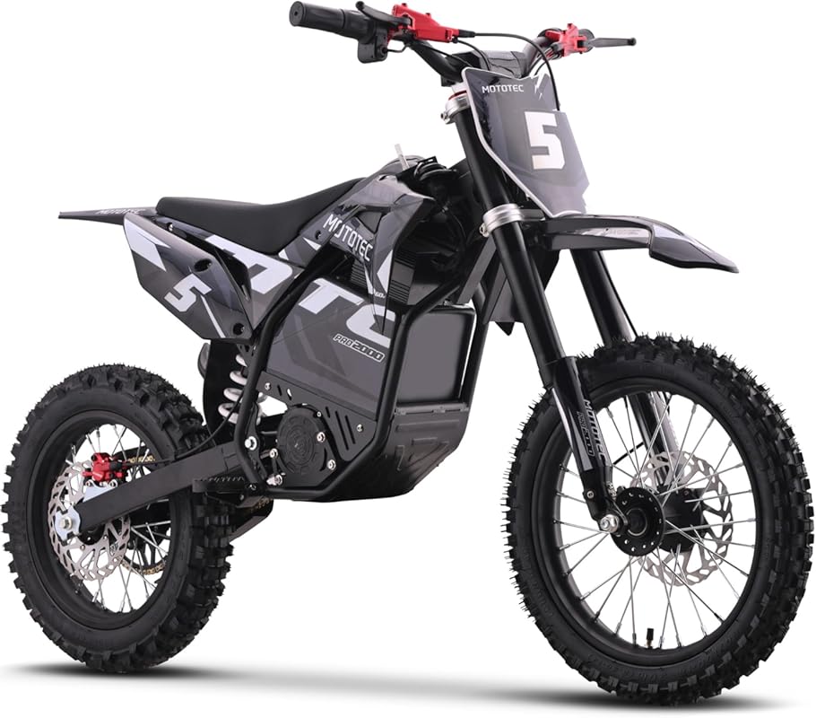MotoTec 60V 2000W Pro Electric Dirt Bike, Lithium Battery, High-Power 