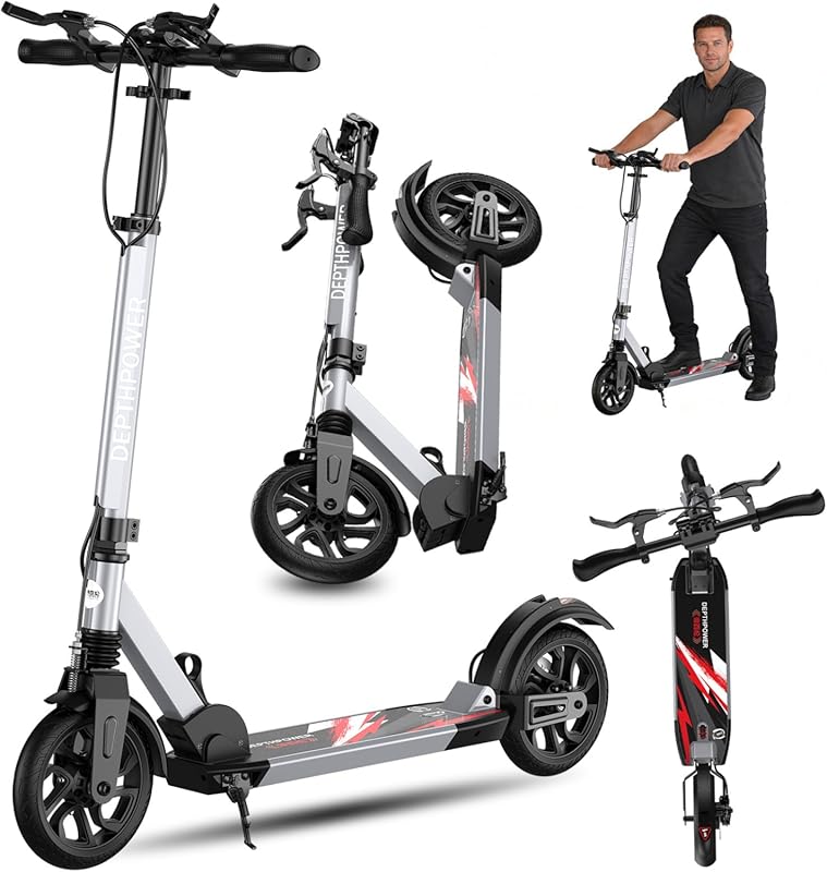 Heavy Duty Foldable Scooter for Adults & Teens, 8